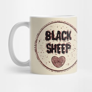 black sheep (black) Mug